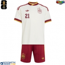 Otroški Nogometni dresi Španija Mikel Oyarzabal #21 Gostujoči SP 2026 Kratek Rokav (+ Kratke hlače)